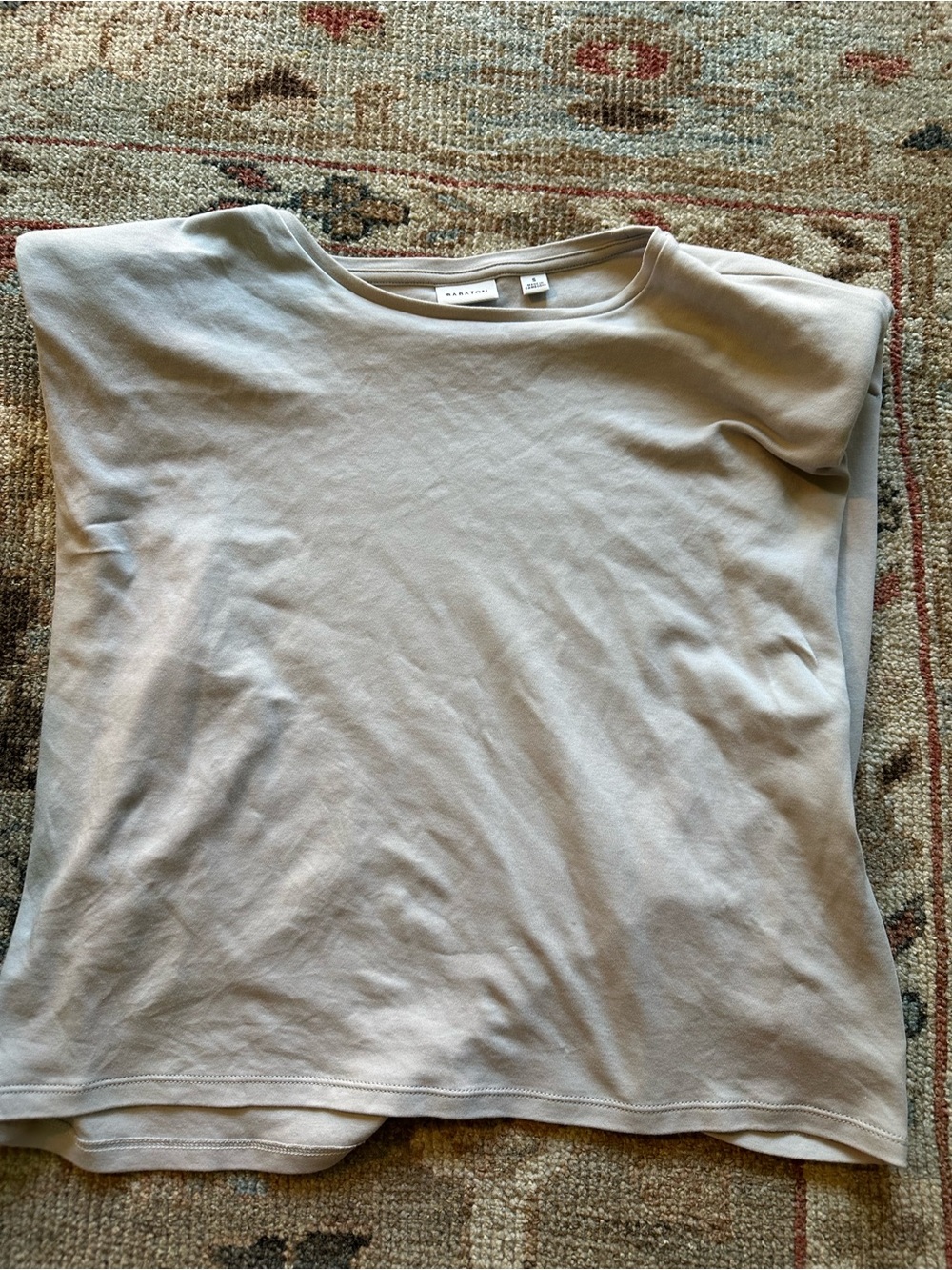Babaton Women's Short Sleeve Tee in Light Beige